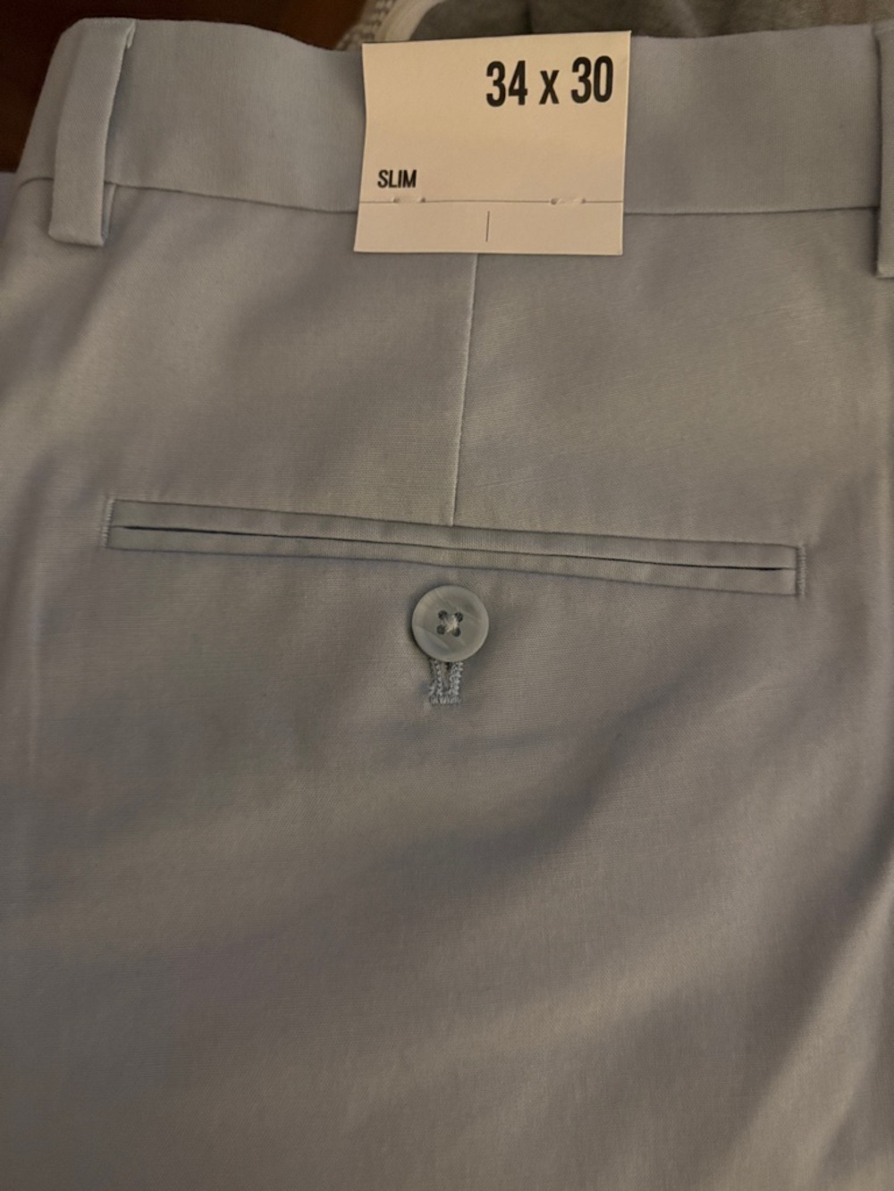 Express Men's Slim Dress Pants - Light Blue